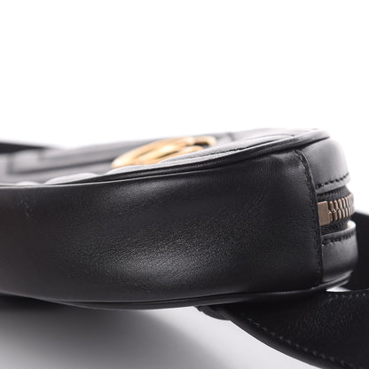 Gucci Calfskin Matelasse GG Marmont Belt Bag 95 38 Black 10 of 10