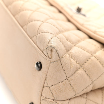 Chanel Caviar Quilted Medium Coco Handle Flap Light Beige 10 of 25