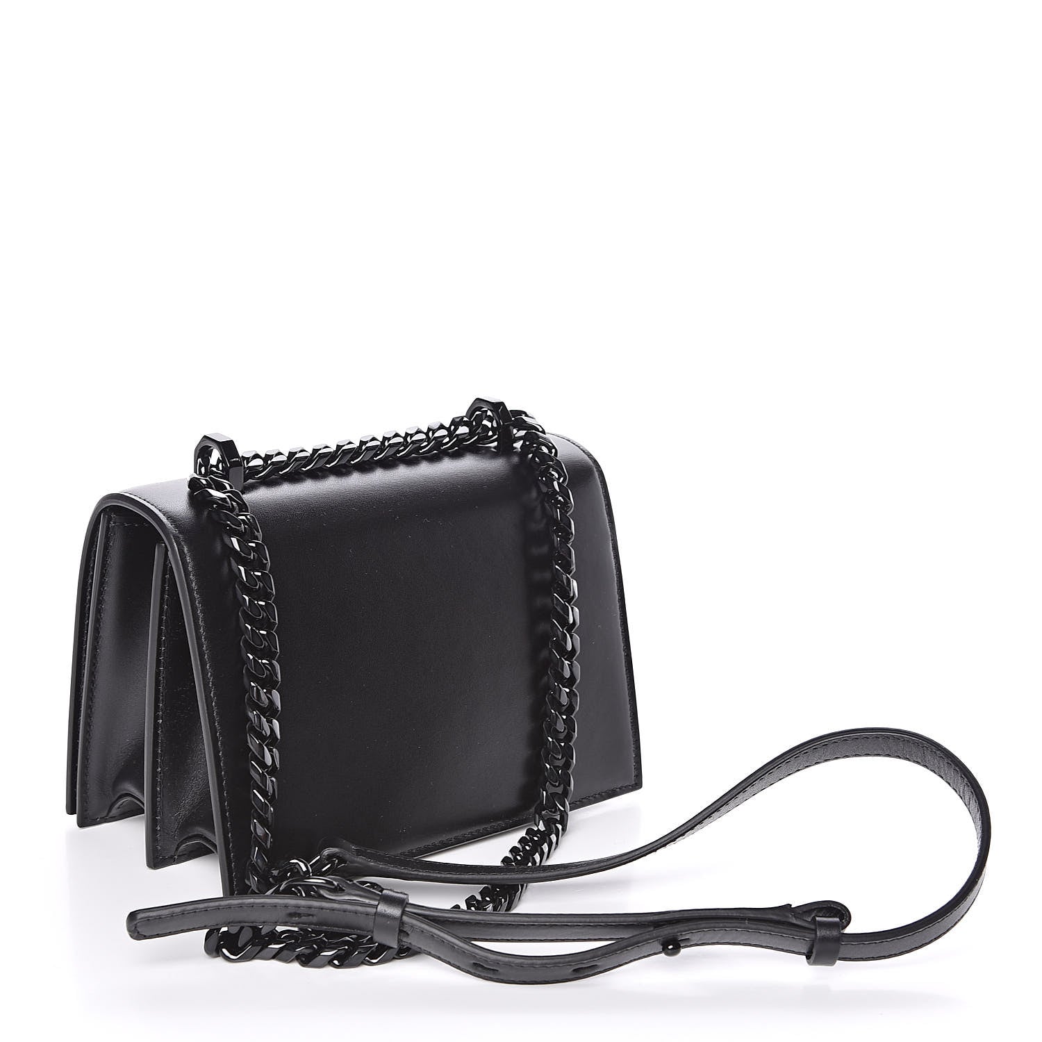 Alexander McQueen Calfskin Knuckle Crossbody Black 3 of 10