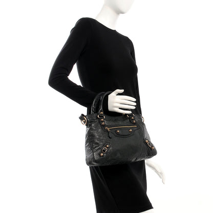 Balenciaga Agneau Giant 12 Rose Gold Hardware Town Black 3 of 13
