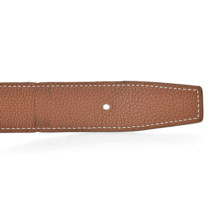 Hermes Box Togo 32mm Belt Strap 105 Black Gold 7 of 13