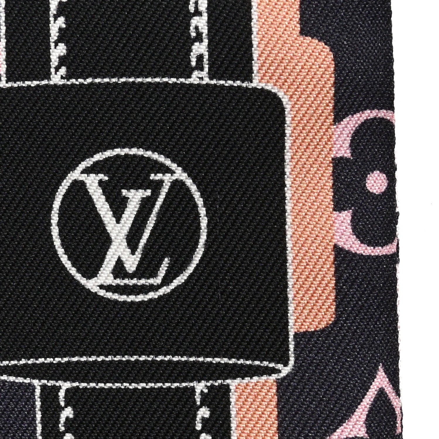Louis Vuitton Silk Monogram Rising Confidential BB Bandeau Black Rose 4 of 4