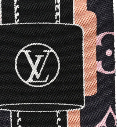 Louis Vuitton Silk Monogram Rising Confidential BB Bandeau Black Rose 4 of 4