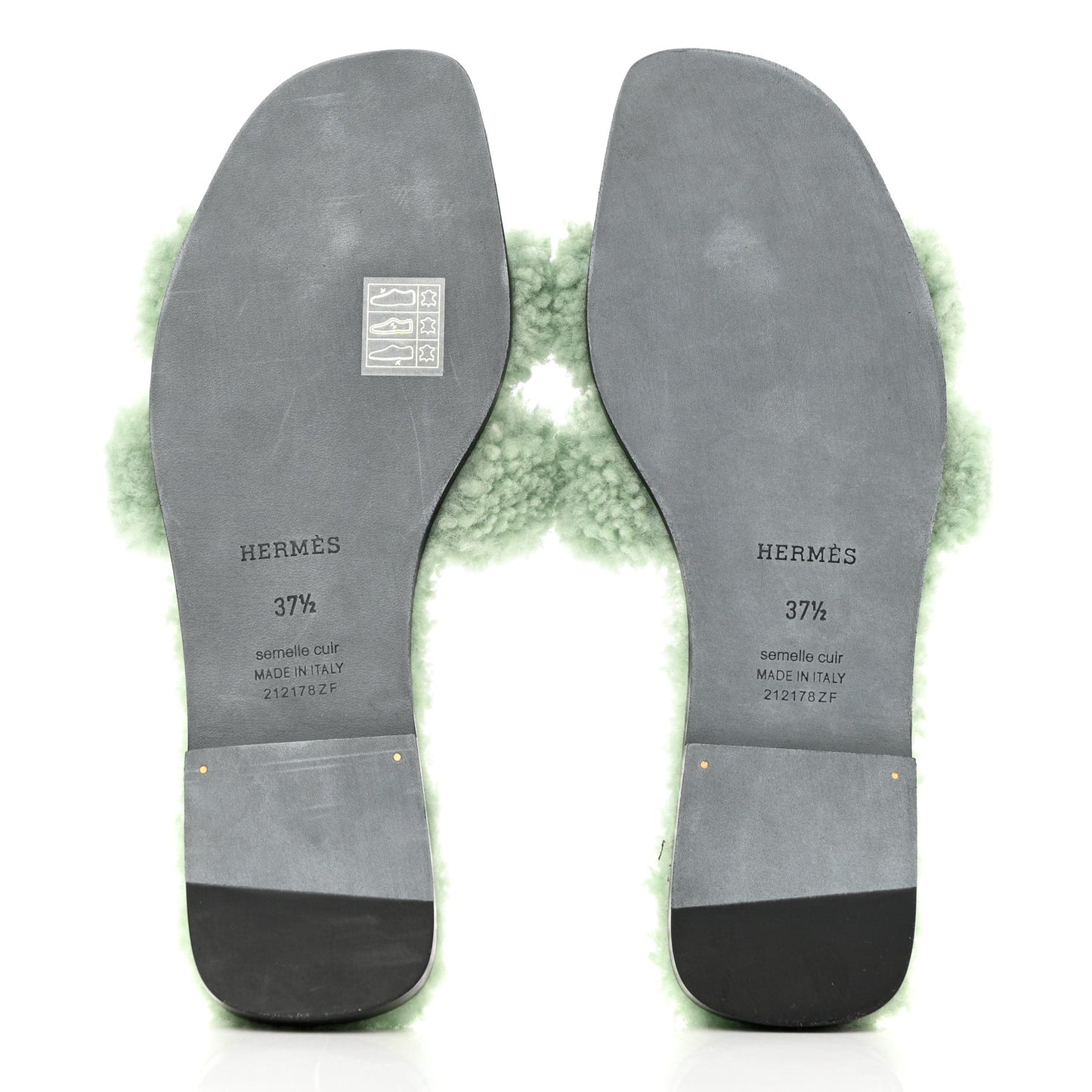 Woolskin Oran Sandals 37.5 Vert D'Eau