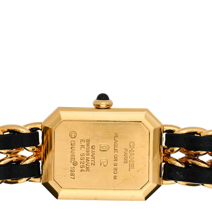 Chanel Stainless Steel Lambskin 20mm Chain Premiere Quartz Watch Gold M 4 of 4
