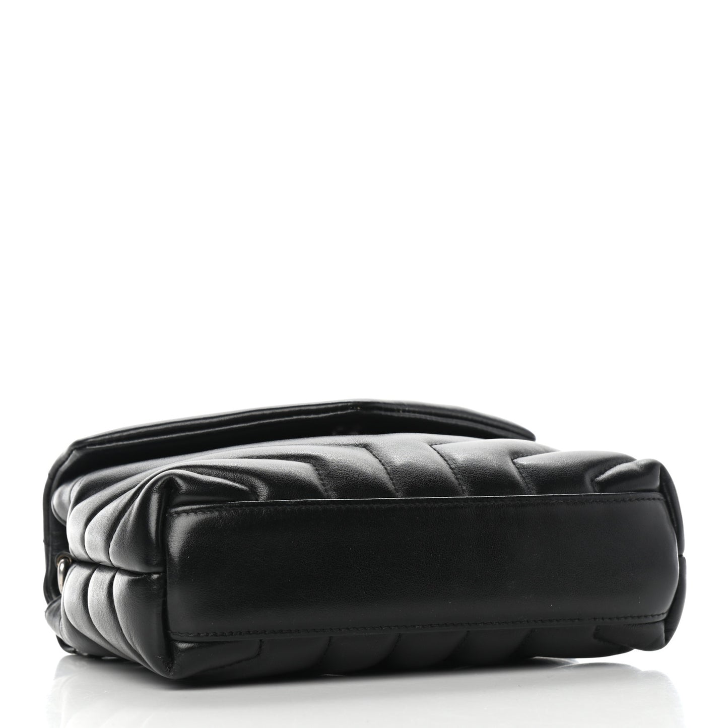 Calfskin Y Quilted Monogram Toy Loulou Crossbody Bag Black