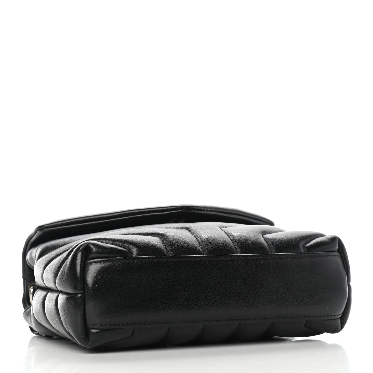 Saint Laurent Calfskin Y Quilted Monogram Toy Loulou Crossbody Bag Black 3 of 5