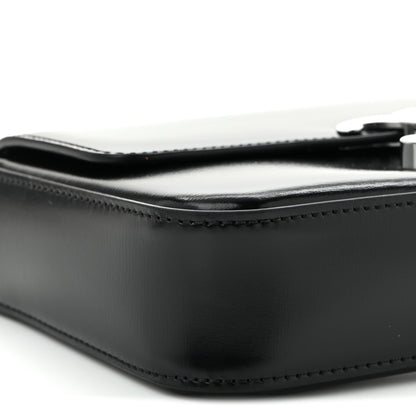 Celine Shiny Calfskin Triomphe Chain Shoulder Bag Black 8 of 9