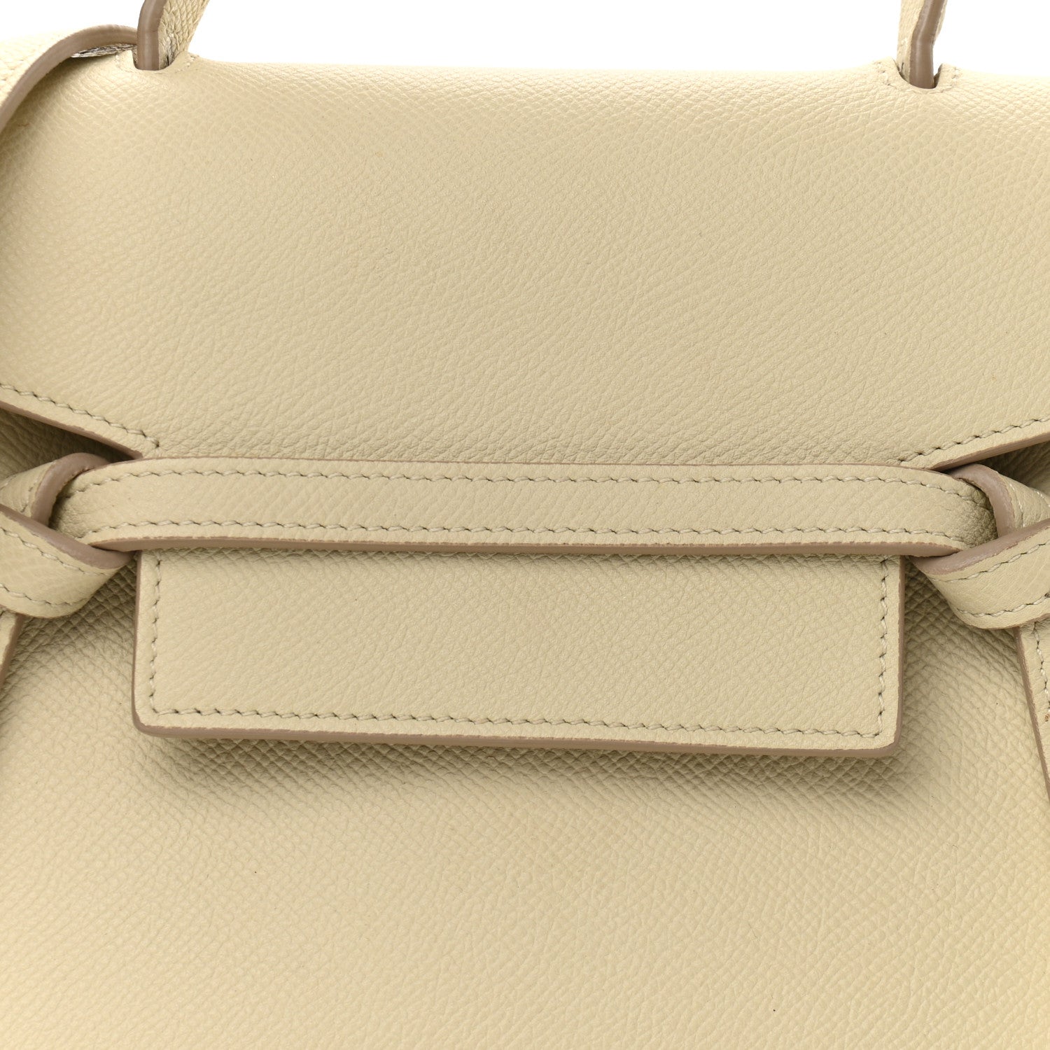 Celine Grained Calfskin Nano Belt Bag Chalk 7 of 9