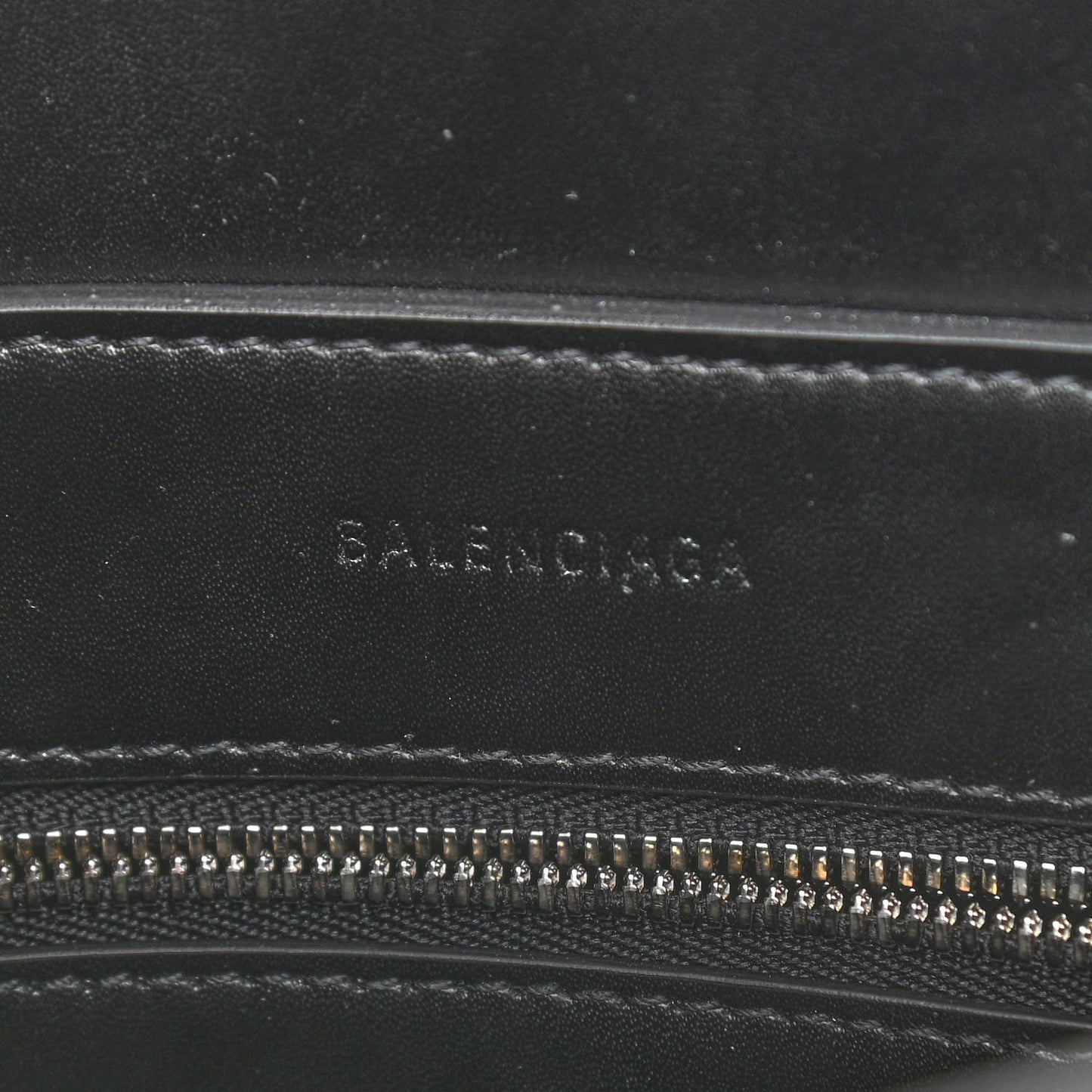 Shiny Calfskin Logo Crocodile Embossed XXS Everyday Tote Black