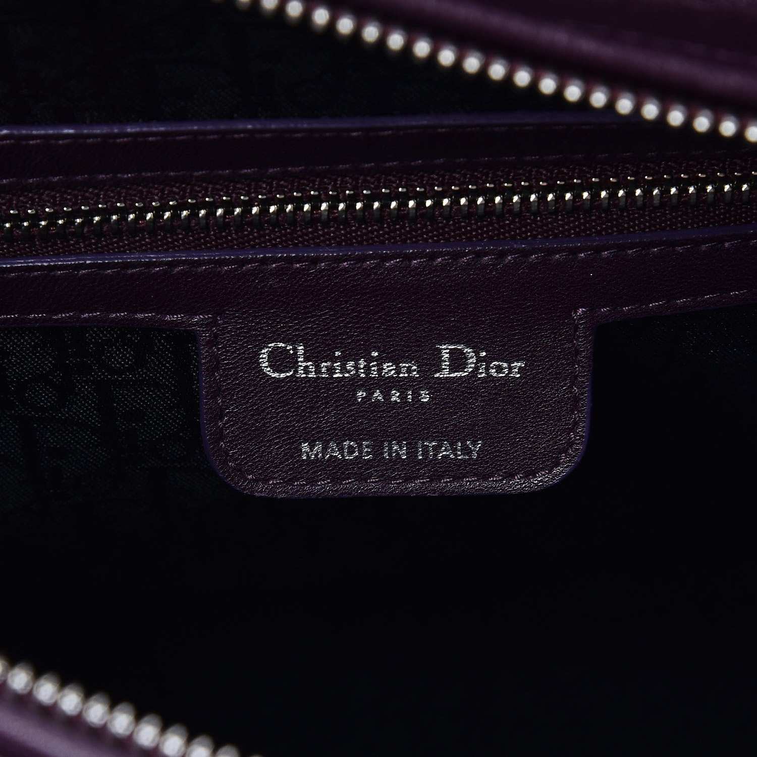 Christian Dior Lambskin Cannage Large Lady Dior Purple 32 of 34