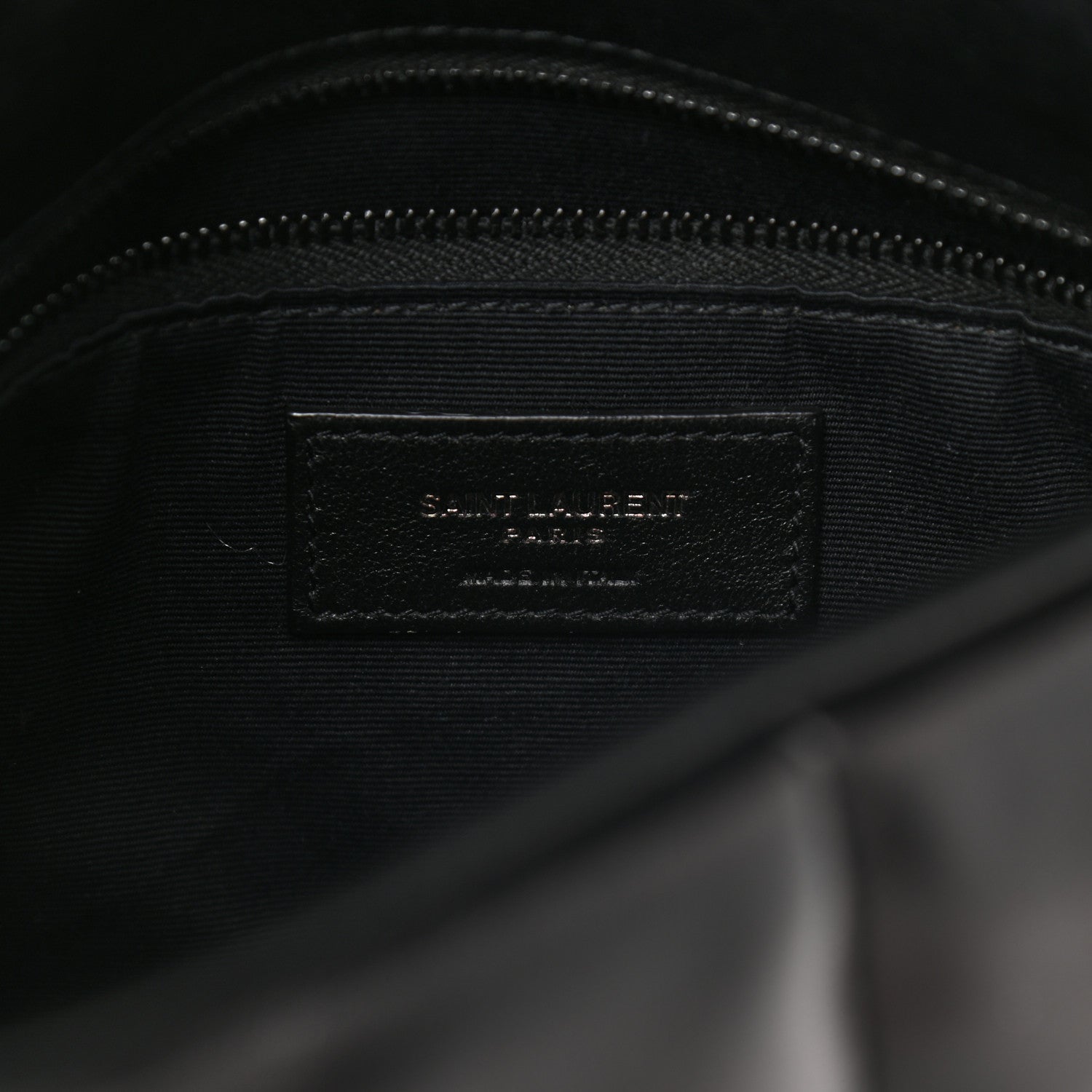 Saint Laurent Lambskin Quilted Small Loulou Puffer Monogram Chain Satchel Black 6 of 9