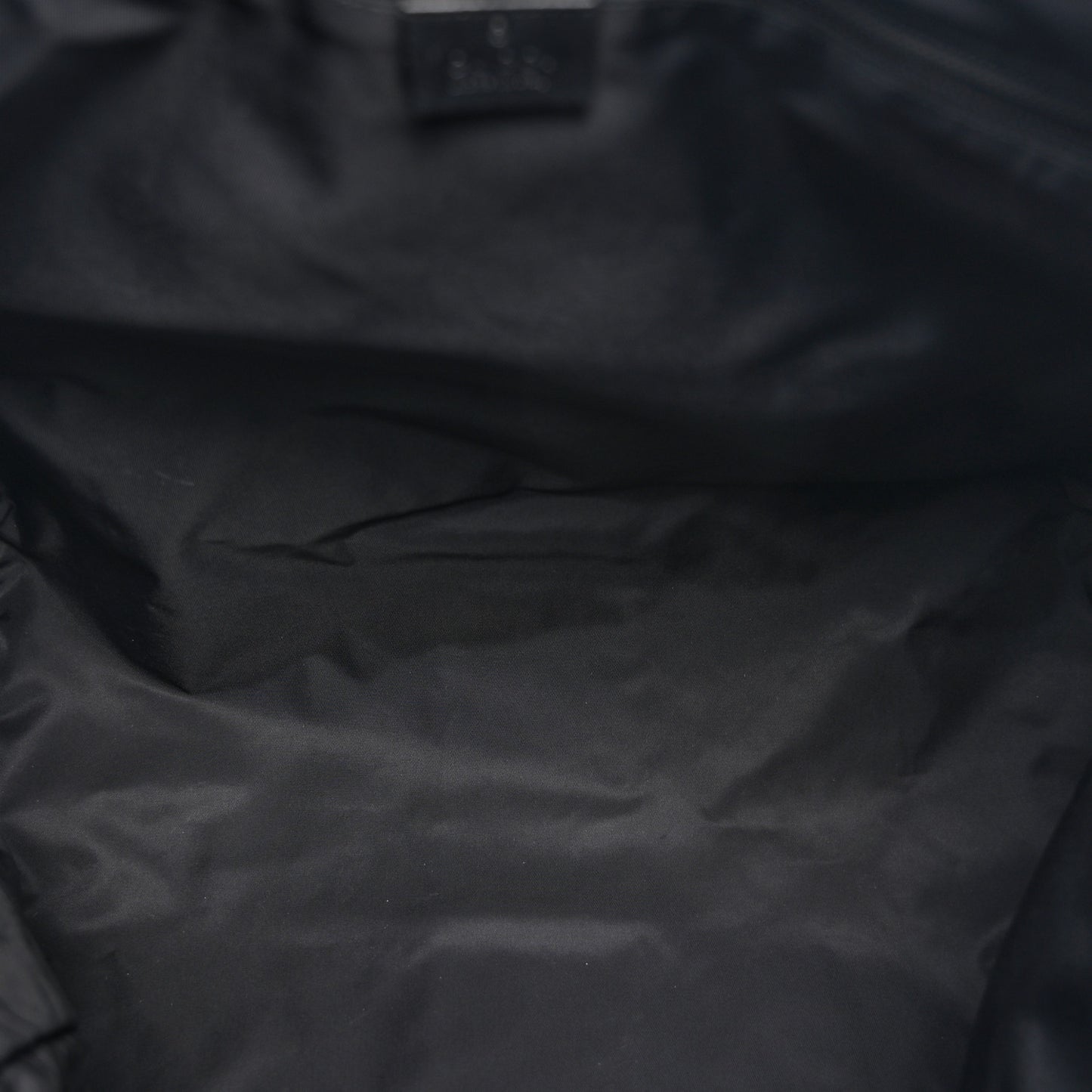 Techno Canvas Web Single Buckle Tote Black