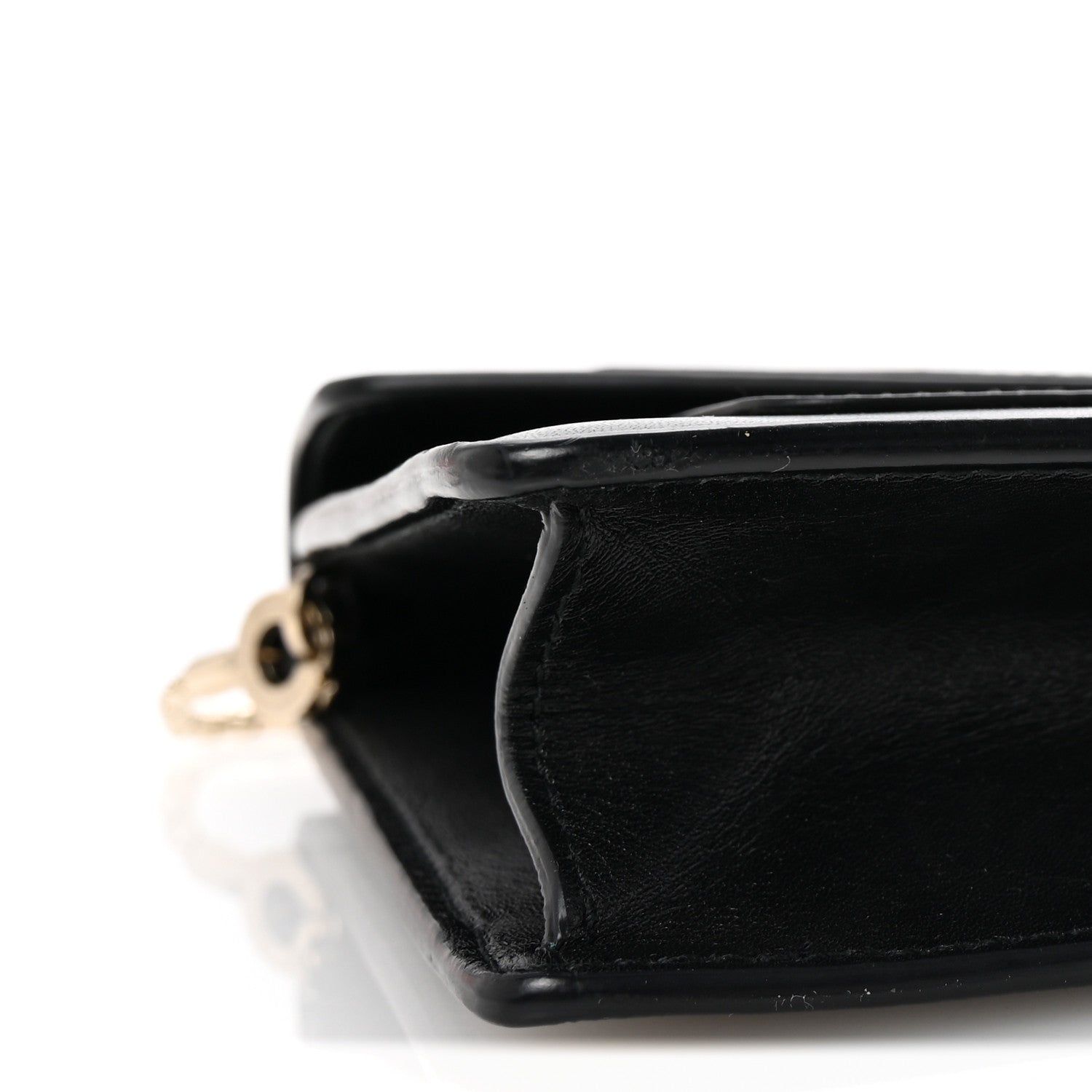 Bulgari Calfskin Serpenti Forever Chain Wallet Black 9 of 10