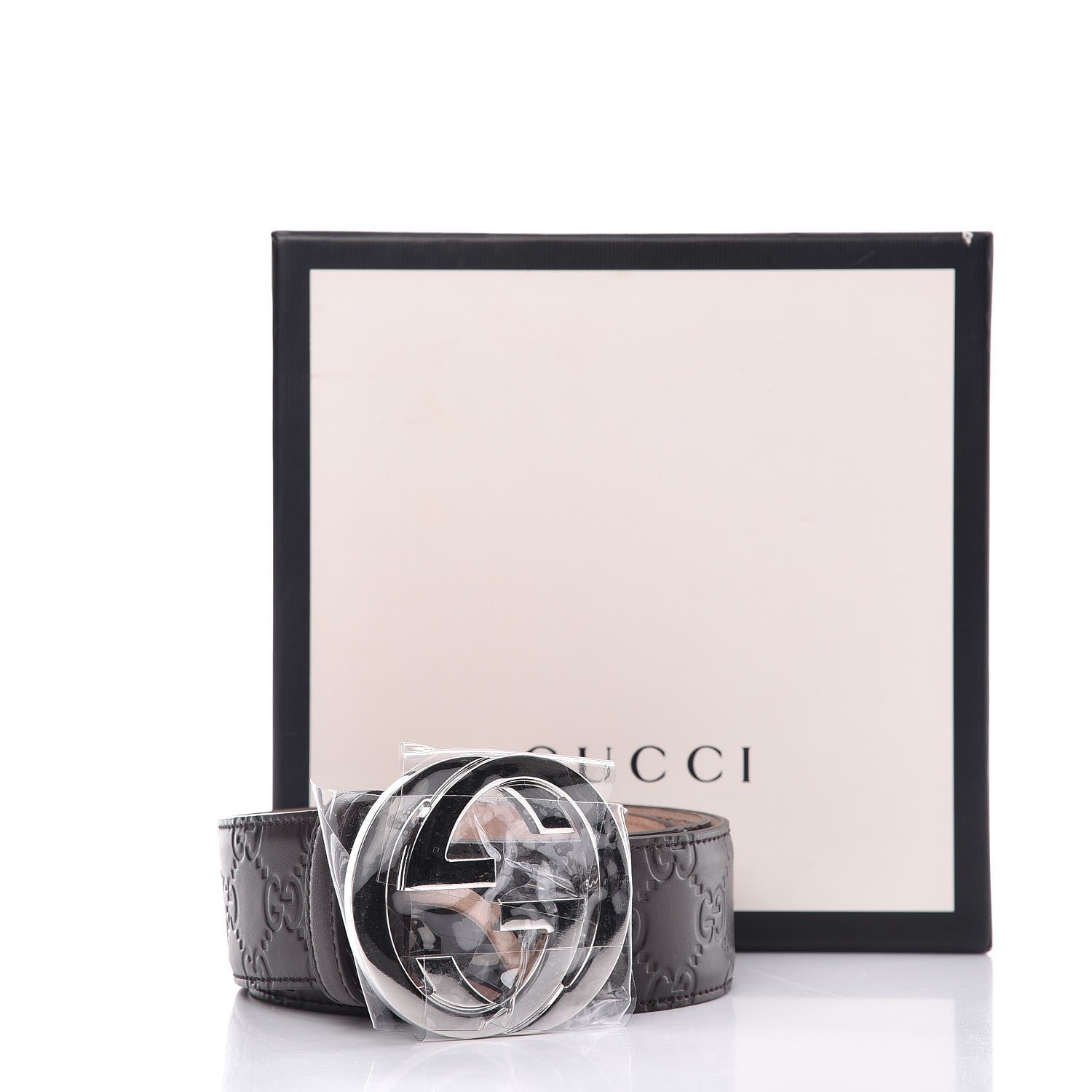 Gucci Guccissima Signature Interlocking G 40mm Belt 85 34 Cocoa 8 of 8