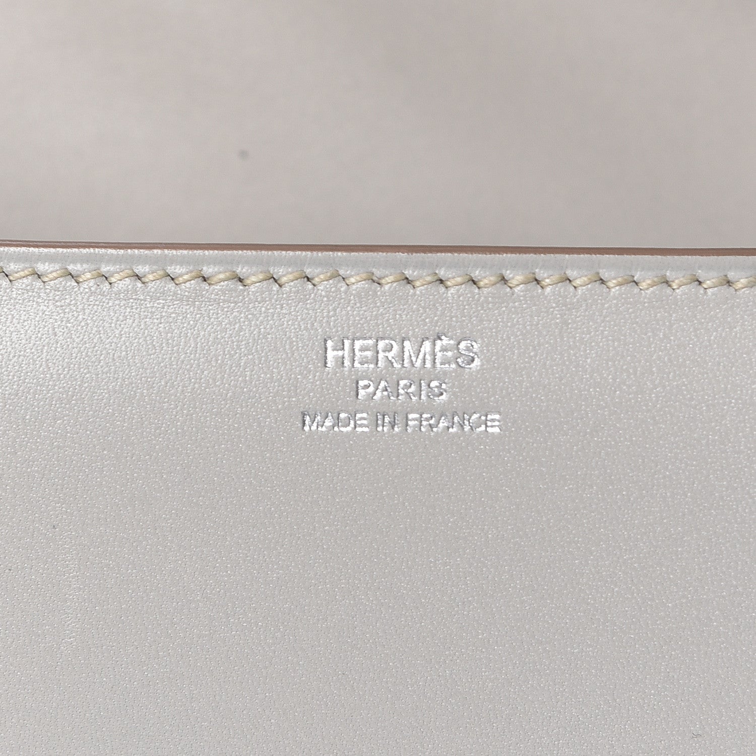 Hermes Tadelakt Egee Clutch Gris Perle 6 of 12