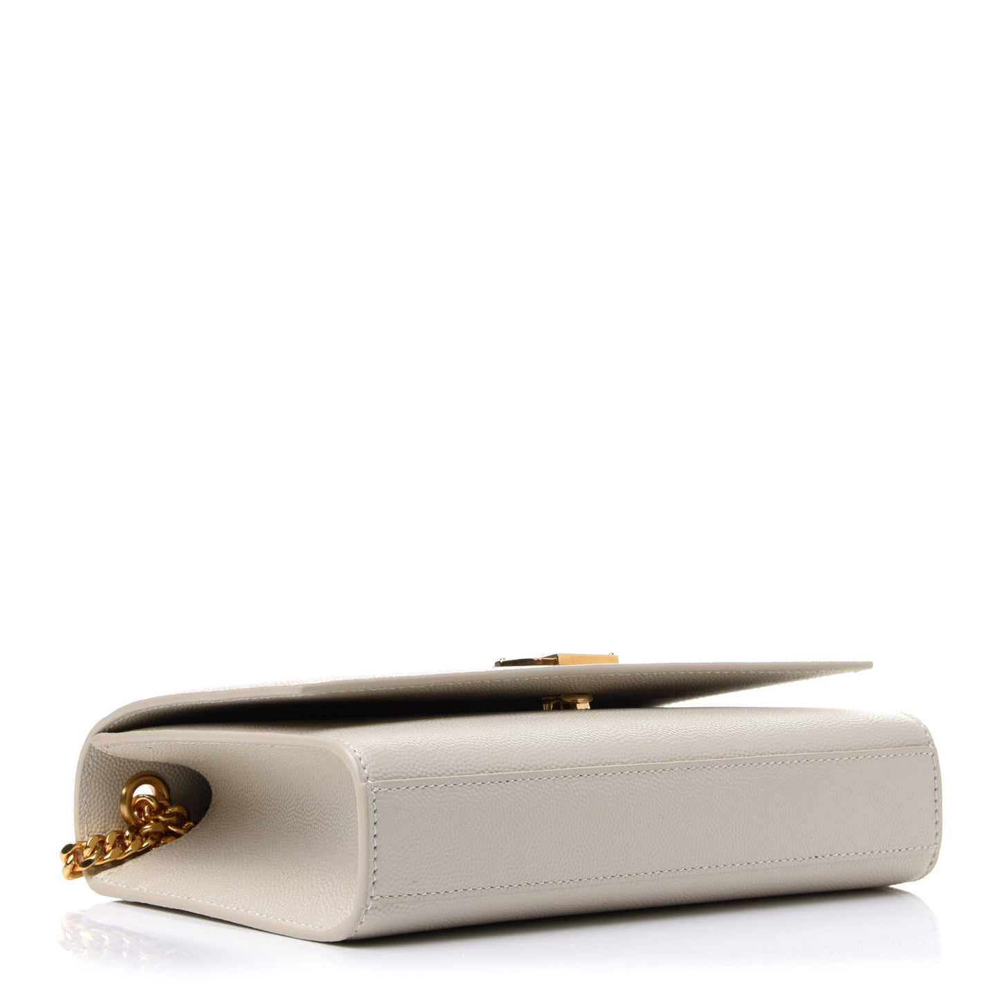 Grain De Poudre Small Monogram Kate Satchel Crema Soft