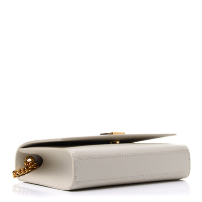 Saint Laurent Grain De Poudre Small Monogram Kate Satchel Crema Soft 4 of 12