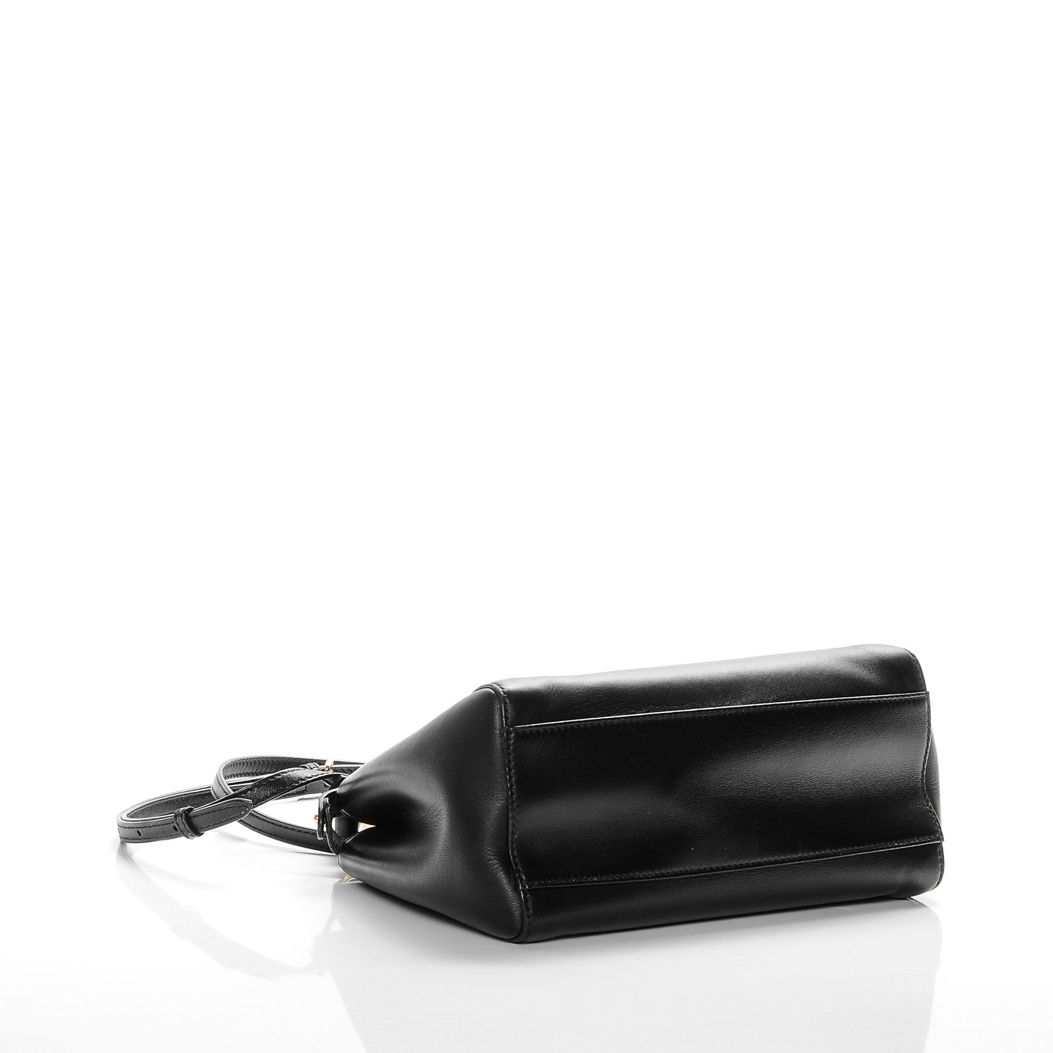 Fendi Nappa Mini Peekaboo Iconic Satchel Black 4 of 8