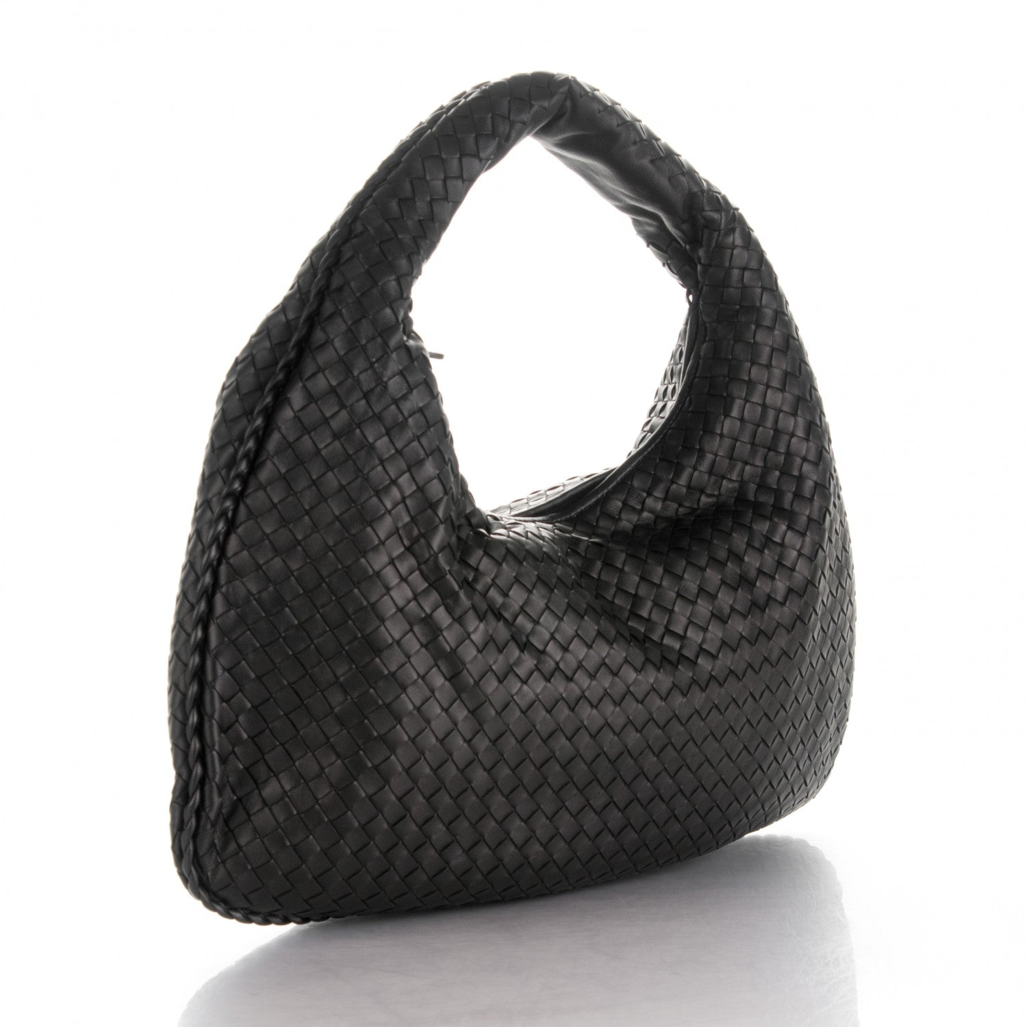Bottega Veneta Nappa Intrecciato Large Veneta Hobo Nero Black 3 of 8
