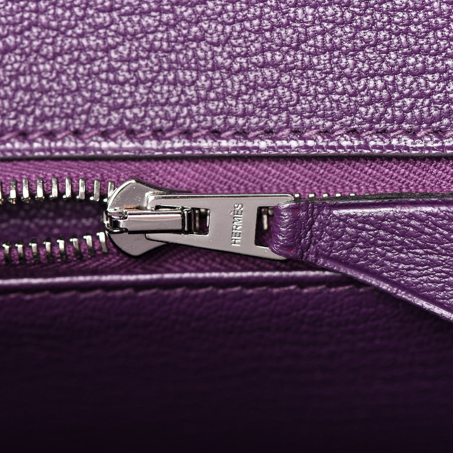 Ostrich Shiny Alligator Birkin Touch 30 Violine