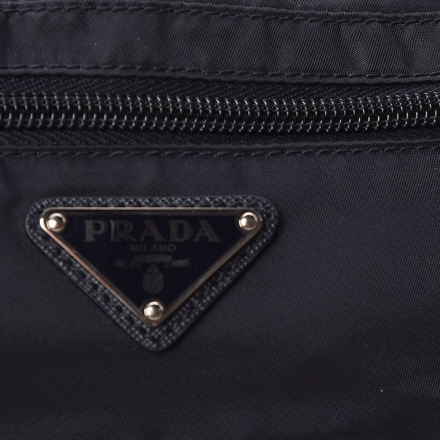Prada Tessuto Nylon Saffiano Belt Bag Blue 7 of 9