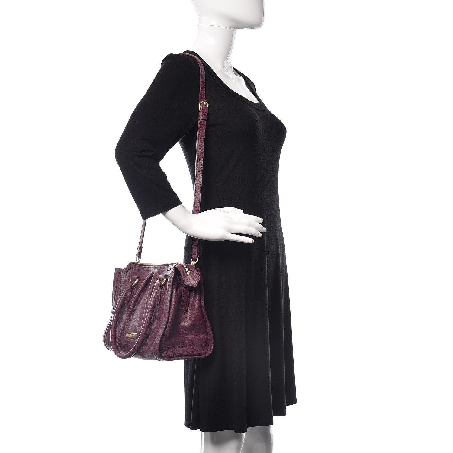 Burberry Grainy Calfskin Pilgrim Satchel 2 of 11