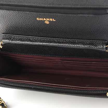 Chanel Caviar Quilted Wallet On Chain WOC Black 4 of 9