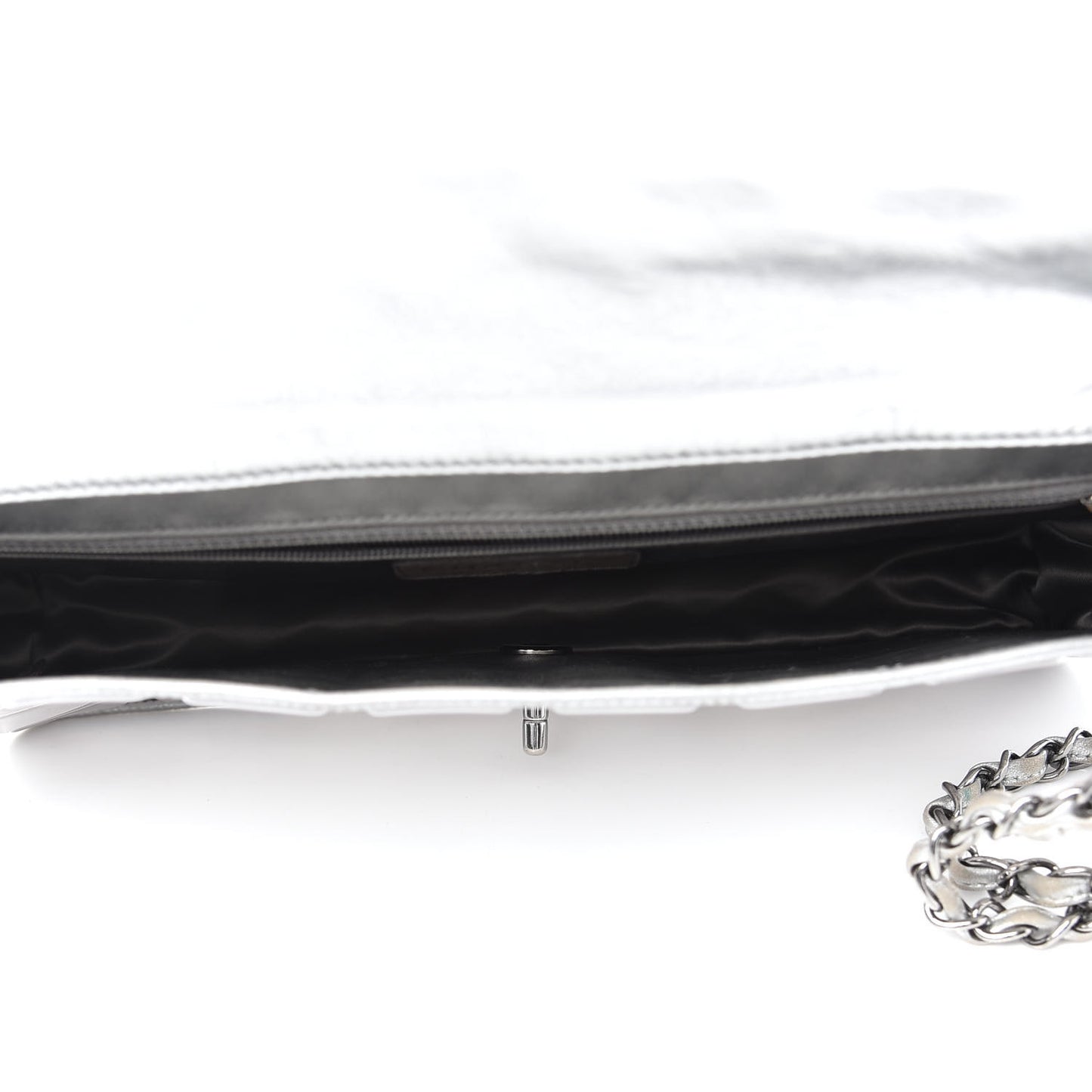 Vinyl Large Ice Cube Flap Silver