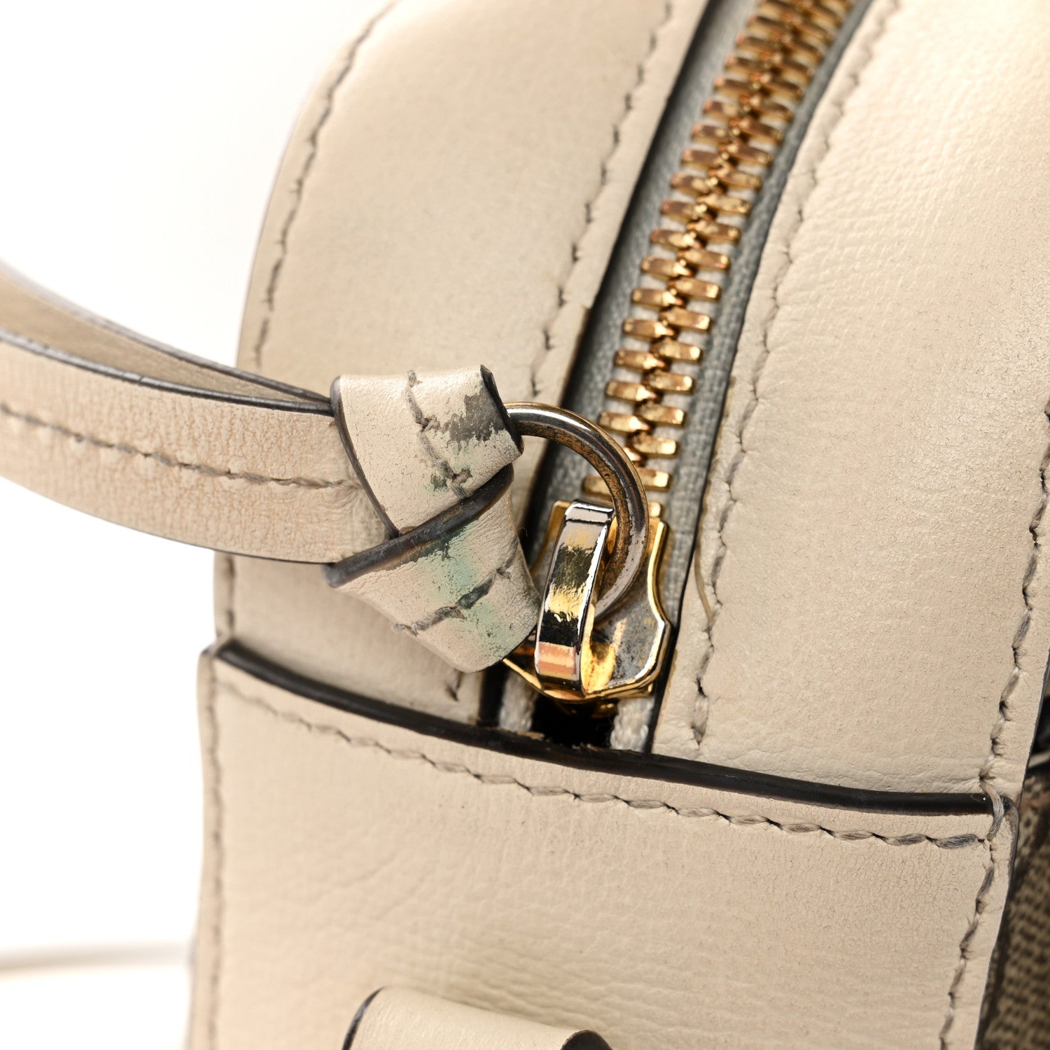 Gucci GG Supreme Monogram Small Horsebit 1955 Shoulder Bag Beige Mystic White 12 of 12