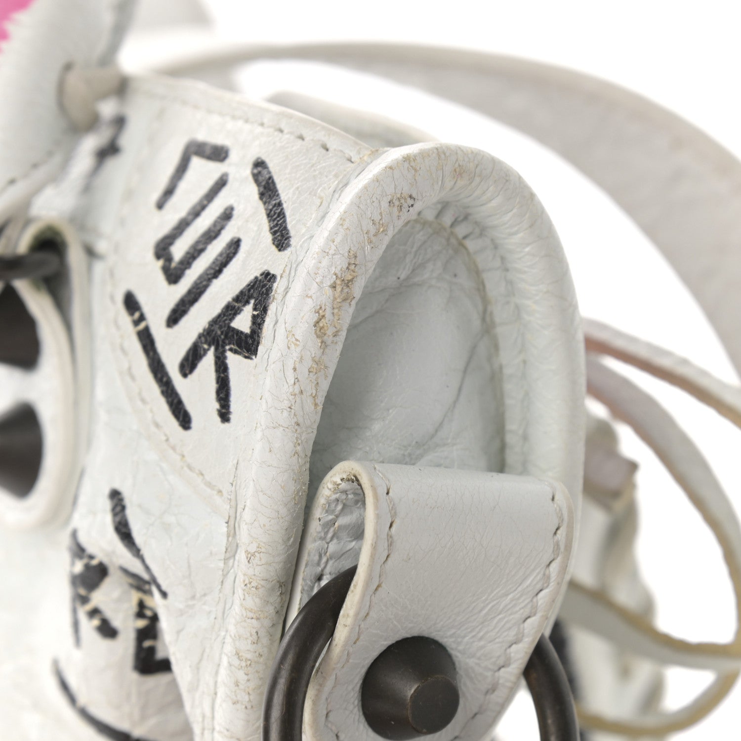 Balenciaga Agneau Graffiti All Over Classic Hardware Mini City White Multicolor 17 of 20