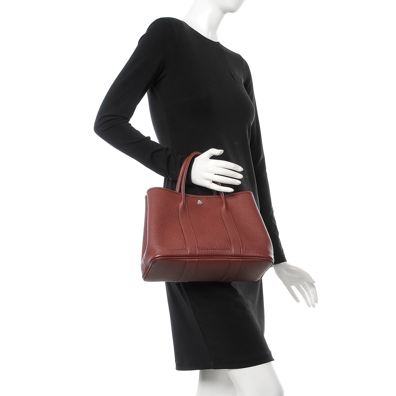 Hermes Vache Country Garden Party 30 TPM Rouge H 2 of 8