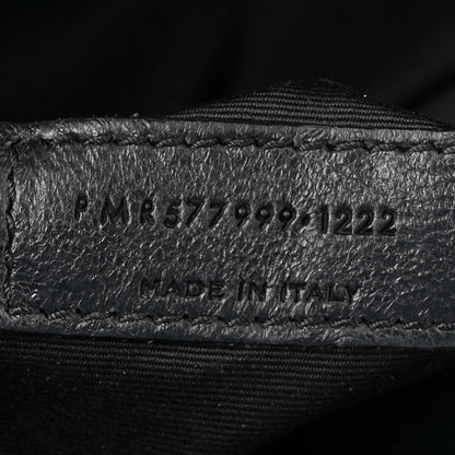 Saint Laurent Crinkled Calfskin Matelasse Monogram Medium Niki Shopper Tote Black 7 of 17