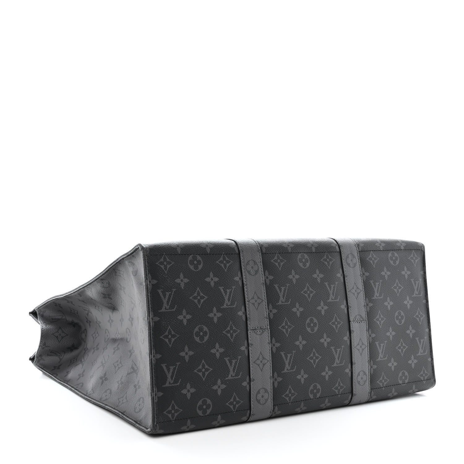 Louis Vuitton Monogram Eclipse Cabas Zippe GM Black 4 of 10