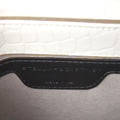 Stella McCartney Embossed Crocodile Effect Medium Falabella Box Shoulder Bag Ivory 6 of 7