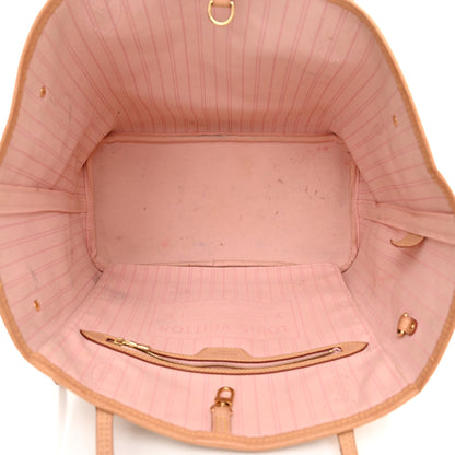 Louis Vuitton Damier Azur Neo Neverfull MM Rose Ballerine 5 of 15