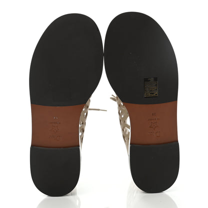 Christian Dior Matte Calfskin D-Trap Sandals 39 Corde 5 of 8
