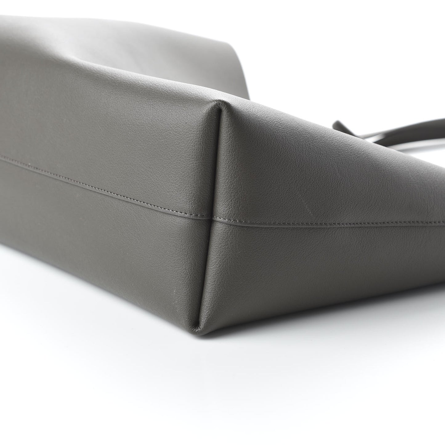 Calfskin Large Shopping Tote Pebble