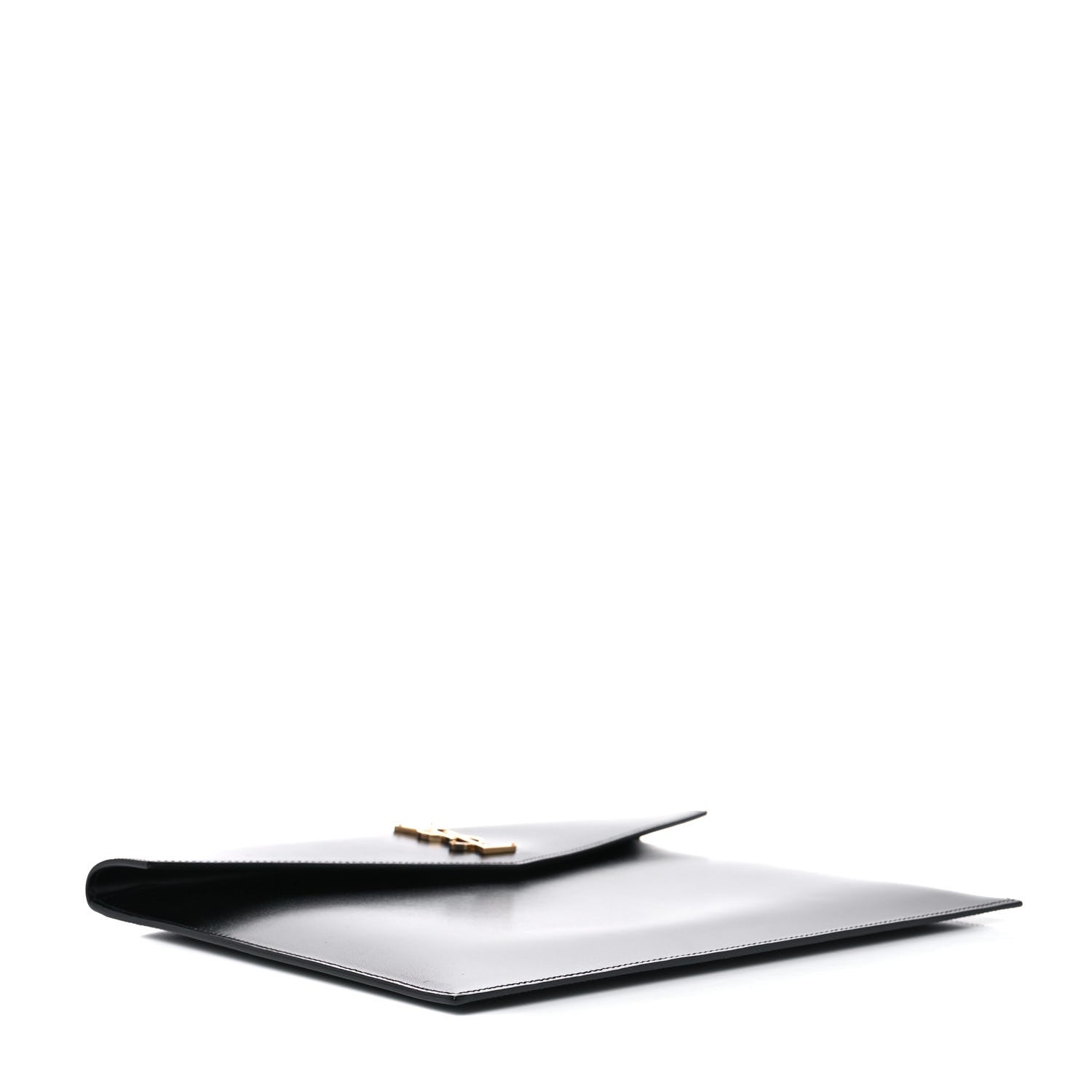 Saint Laurent Smooth Shiny Calfskin Monogram Uptown Baby Pouch Black 8 of 9