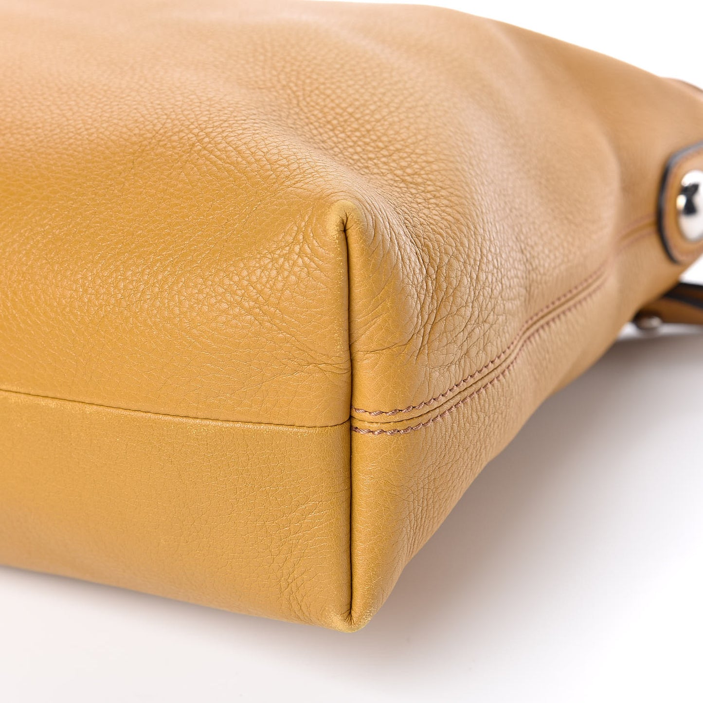 Calfskin Icon Bit Medium Hobo Yellow