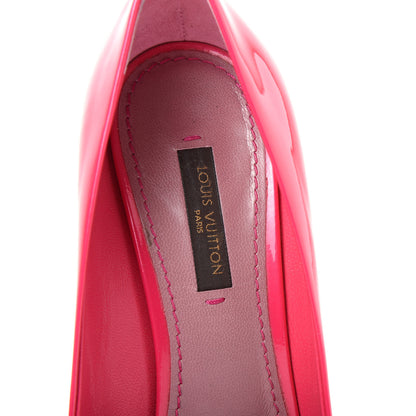 Louis Vuitton Patent Calfskin Strawberry Pumps 36.5 Rose Pop 8 of 9