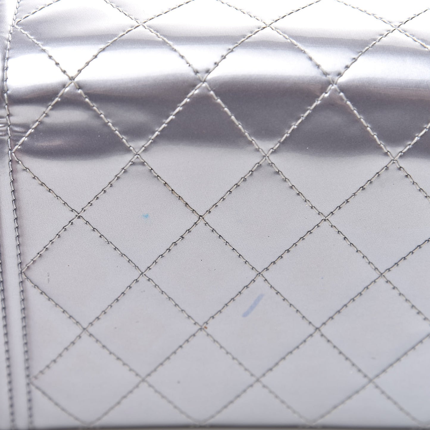 Patent Quilted Medium Boy Flap Wallet Purple