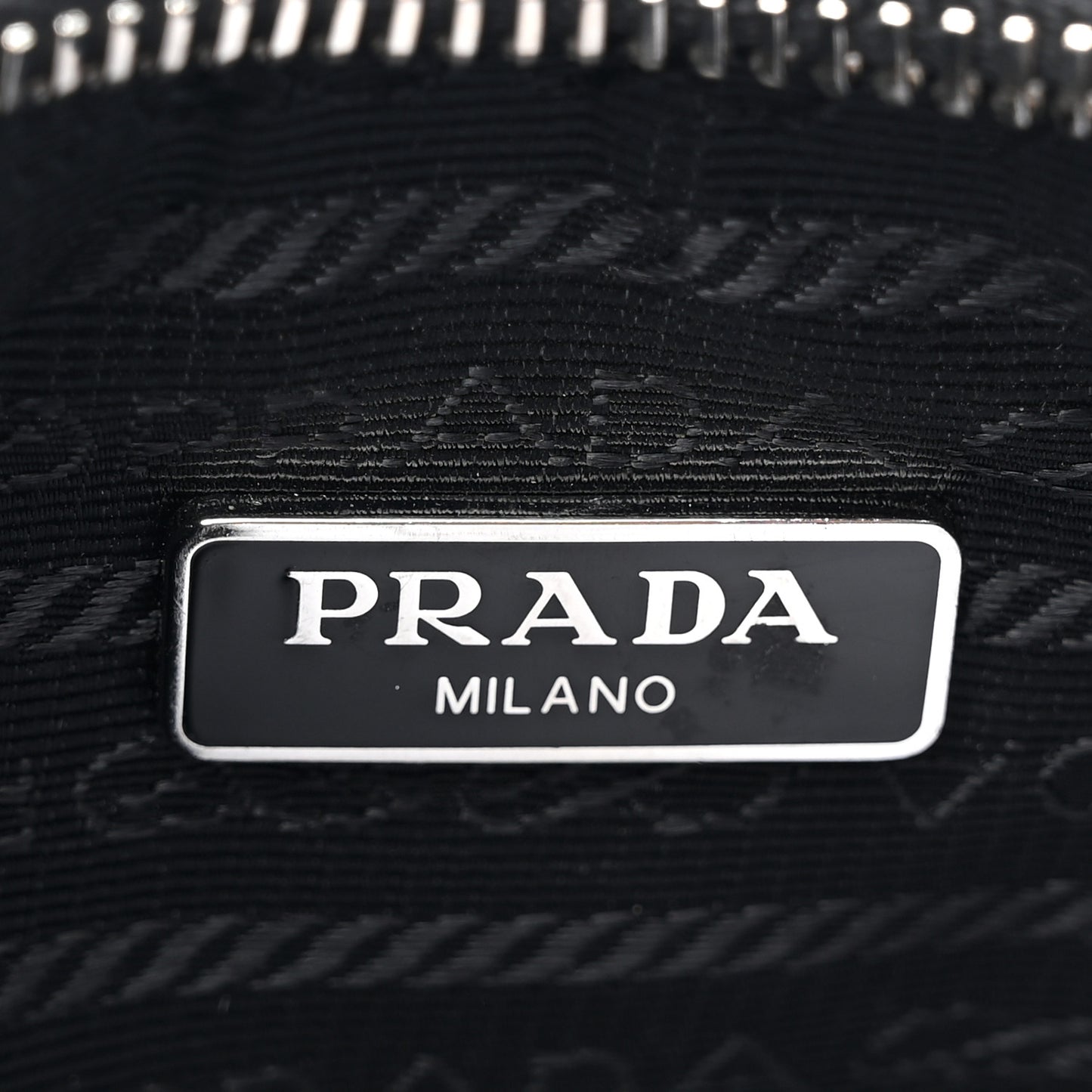 Tessuto Nylon Saffiano Mini Re-Edition 2005 Bag Black