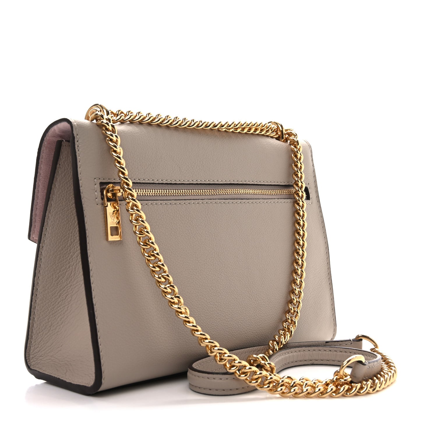 Soft Calfskin Mylockme Chain Bag BB Greige