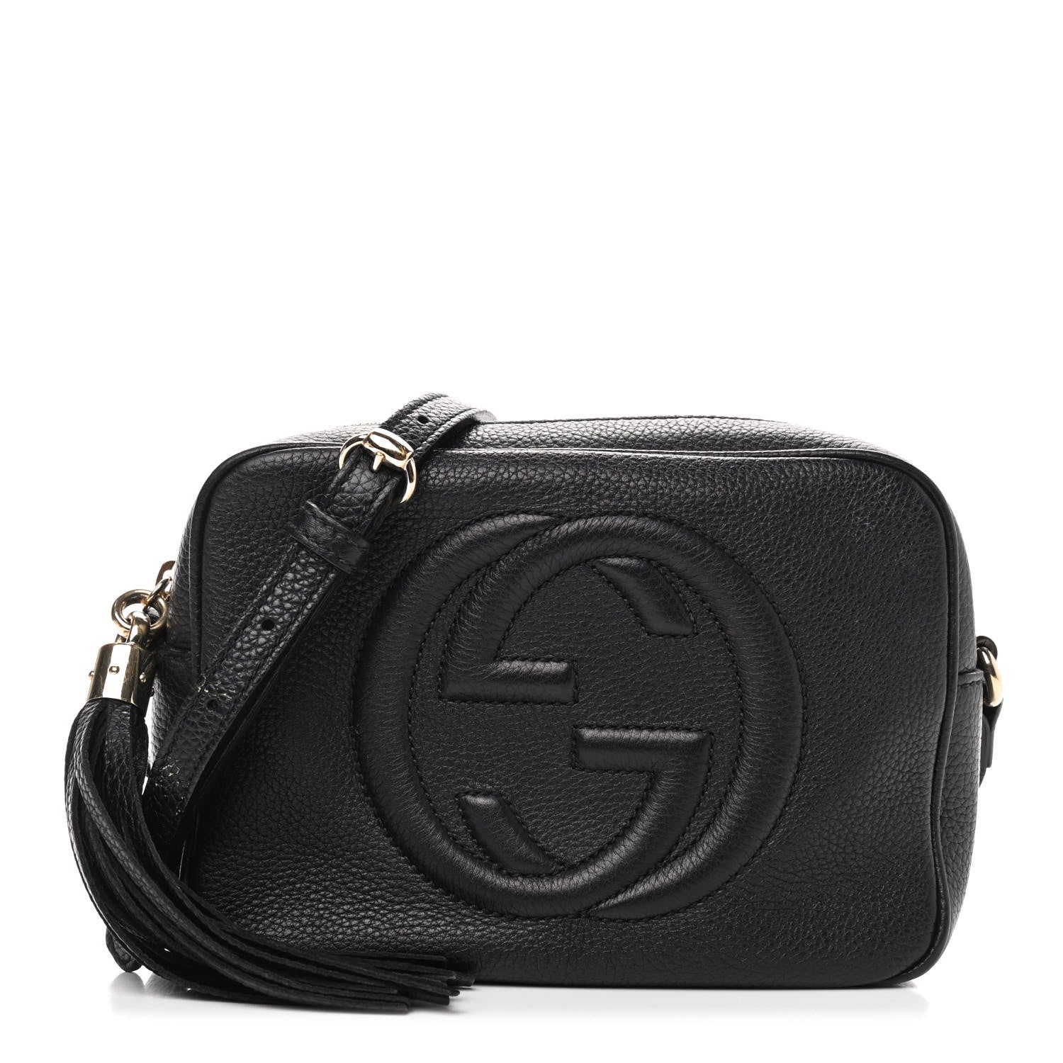 Gucci Pebbled Calfskin Small Soho Disco Bag Black 1 of 17