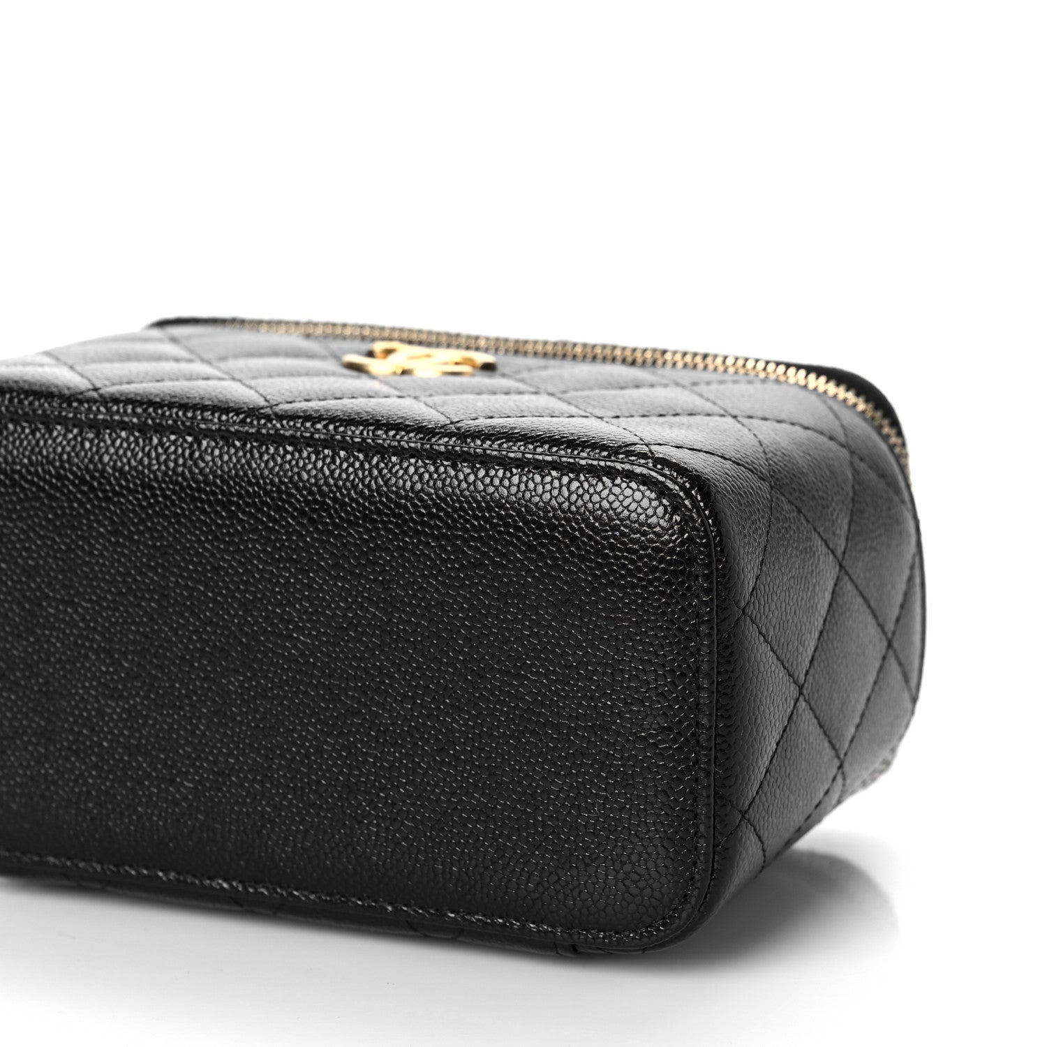 Chanel Shiny Caviar Quilted Pick Me Up Vanity Case Black 6 of 9