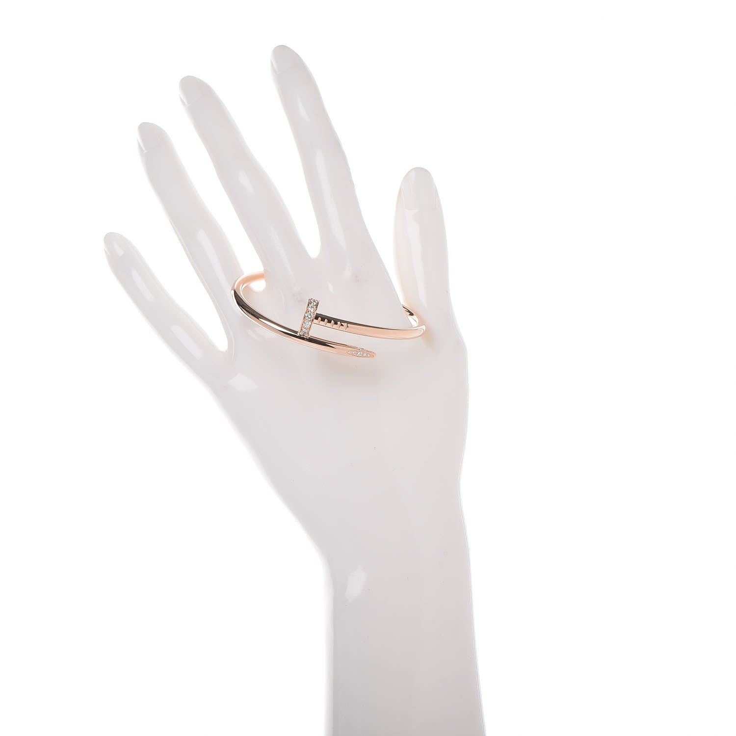 Cartier 18K Pink Gold Diamond Juste Un Clou Bracelet 15 2 of 5