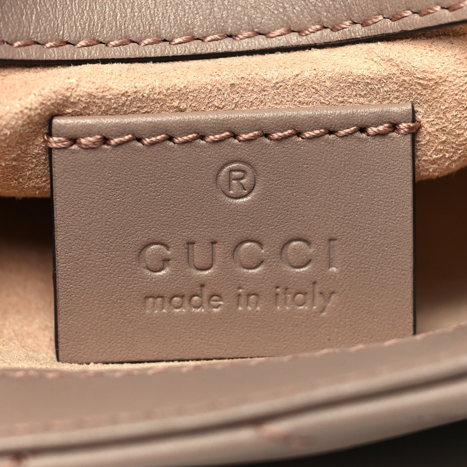 Gucci Calfskin Matelasse Super Mini GG Marmont Shoulder Bag Porcelain Rose 6 of 11