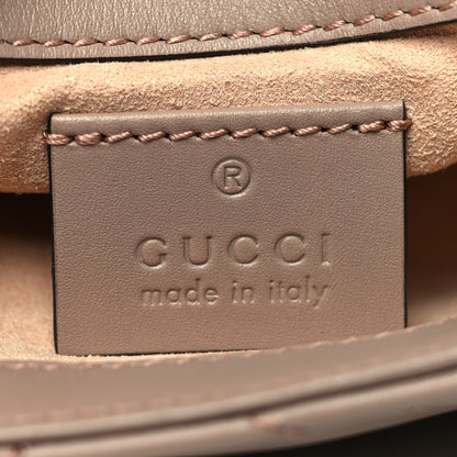 Gucci Calfskin Matelasse Super Mini GG Marmont Shoulder Bag Porcelain Rose 6 of 11