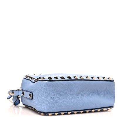 Valentino Garavani Pebbled Calfskin Rockstud Camera Crossbody Bag Niagara 4 of 9